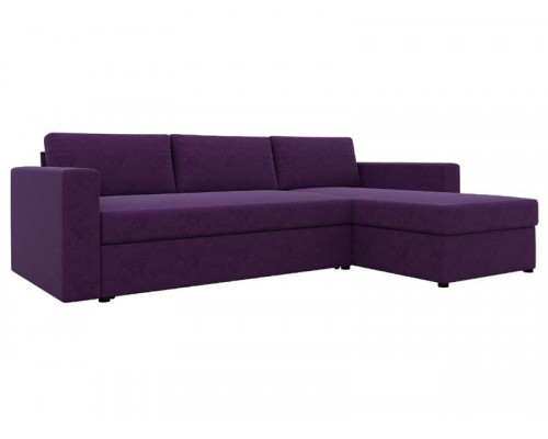 Угловой диван Турин (GL) Фиолетовая Вельвет