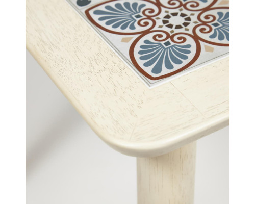 CT3052 Tanger стол с плиткой дерево гевея